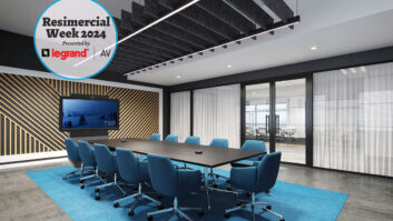 Resimercial Week: Legrand | AV conference room with logo