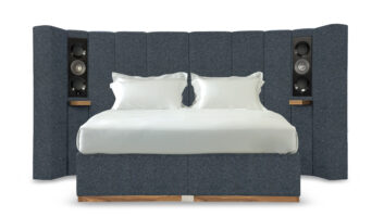 Savoir Sevenrty-Five bed with built-in KEF speakers