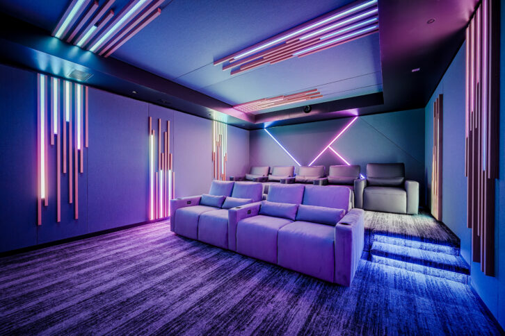 QAV Showroom Home Theater - Purple