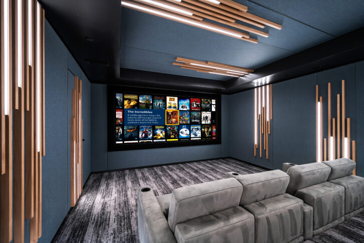 QAV Showroom Home Theater - Screen