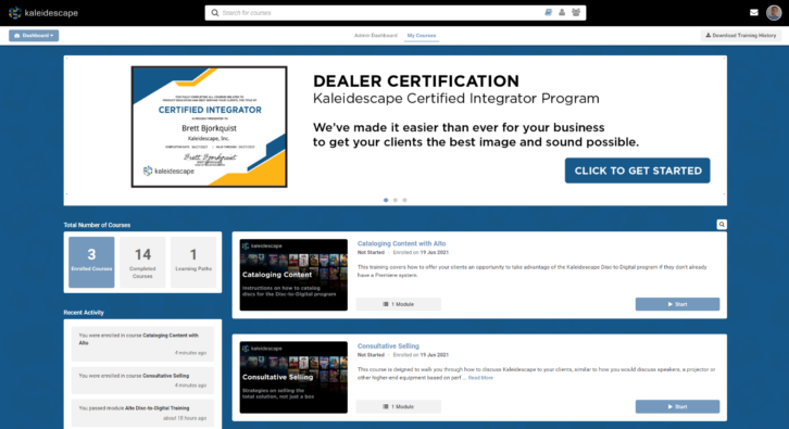 LMS Certification for Extranet