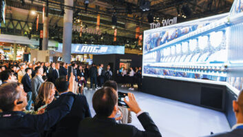 The Samsung booth at ISE 2025.